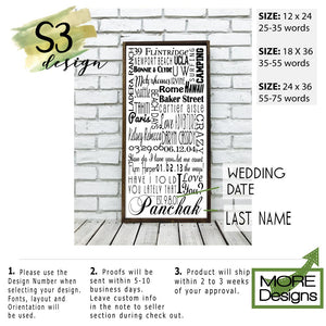 Personalized Family Name Sign Subway Wall Art