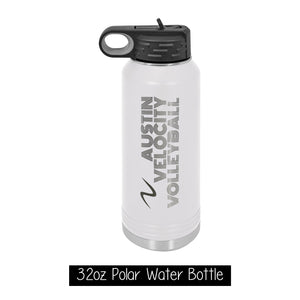 Polar Camel 32 oz. Water Bottle: A large stainless steel water bottle with a screw-on lid and vacuum insulation.