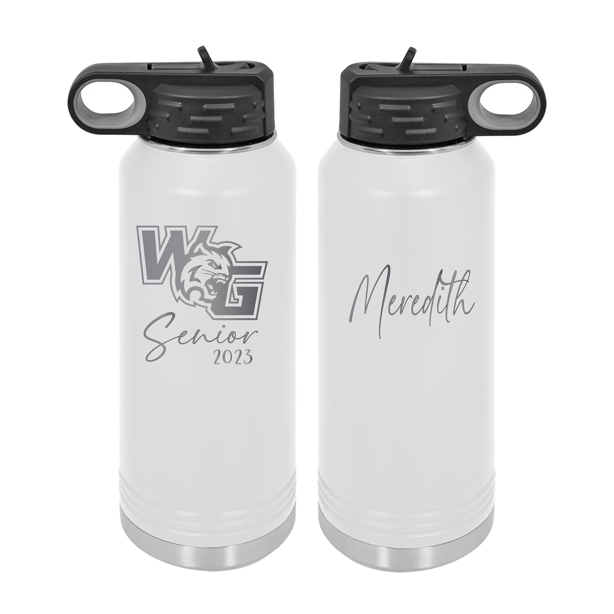 Personalized Senior 2023 Water Bottle - Customizable with School Logo and  Name - 32 oz Polar Bottle, Double-Wall Vacuum Insulated, Non-Slip Base -  Madi Kay Designs