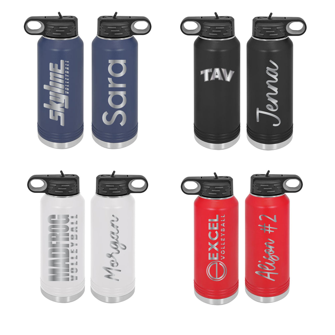 Team Custom 40 oz Polar Water Bottle - Bulk Pricing Available