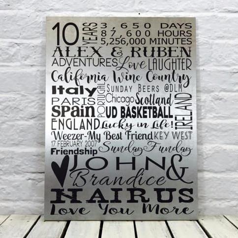 10 year anniversary shop gift tin