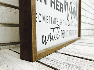 Wedding Song Lyrics Sign on Wood