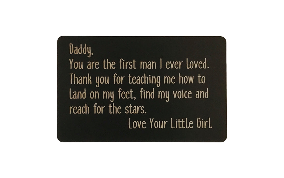 Gift for Daddy Wallet Card