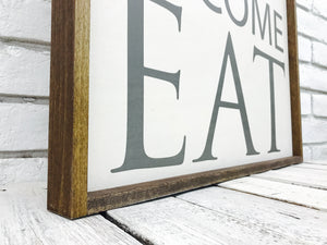 "Y'all Come Eat" Wooden Sign