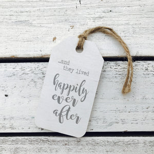 "And They Lived Happily Ever After" Gift Tag