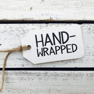 "Hand Wrapped" Gift Tag