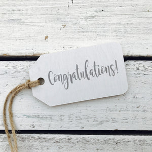 "Congratulations" Gift Tag