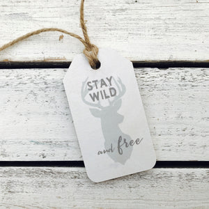 "Stay Wild and Free" Gift Tag