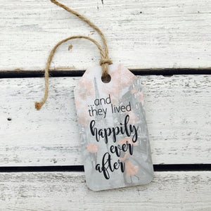 "Happily Ever After" Eiffel Tower Gift Tag