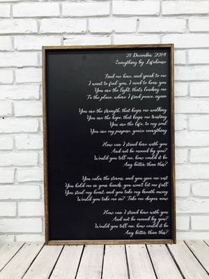 Soulmate Vows Personalized Wooden Wedding Sign
