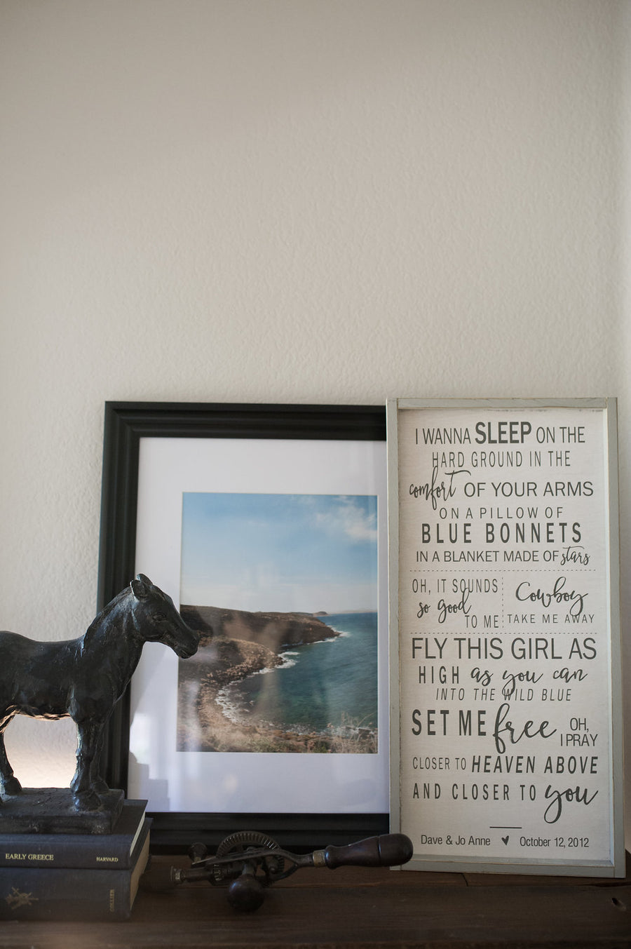 Wedding Song Lyric, Vows Wall Art on Wood 