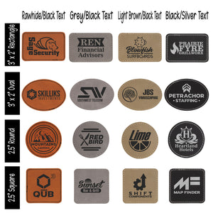 Personalized Trucker Hat Richardson with Laser Engraved Leatherette Patches for Business Promotional Items - Made in USA