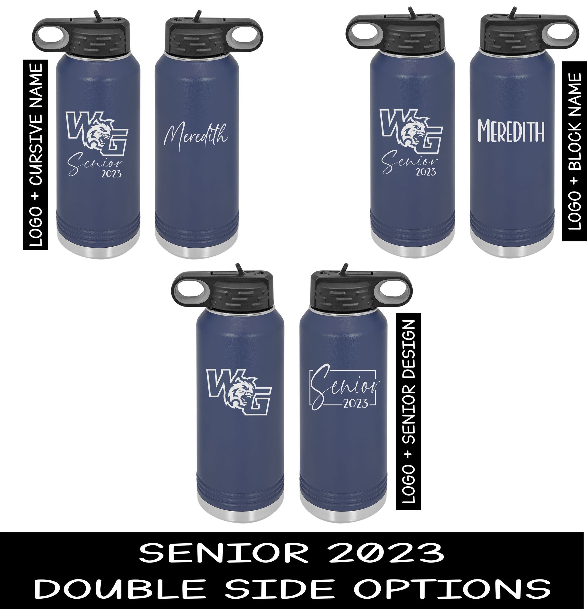 Personalized Insulated Sports 18/32oz Hydro Water Bottle Custom