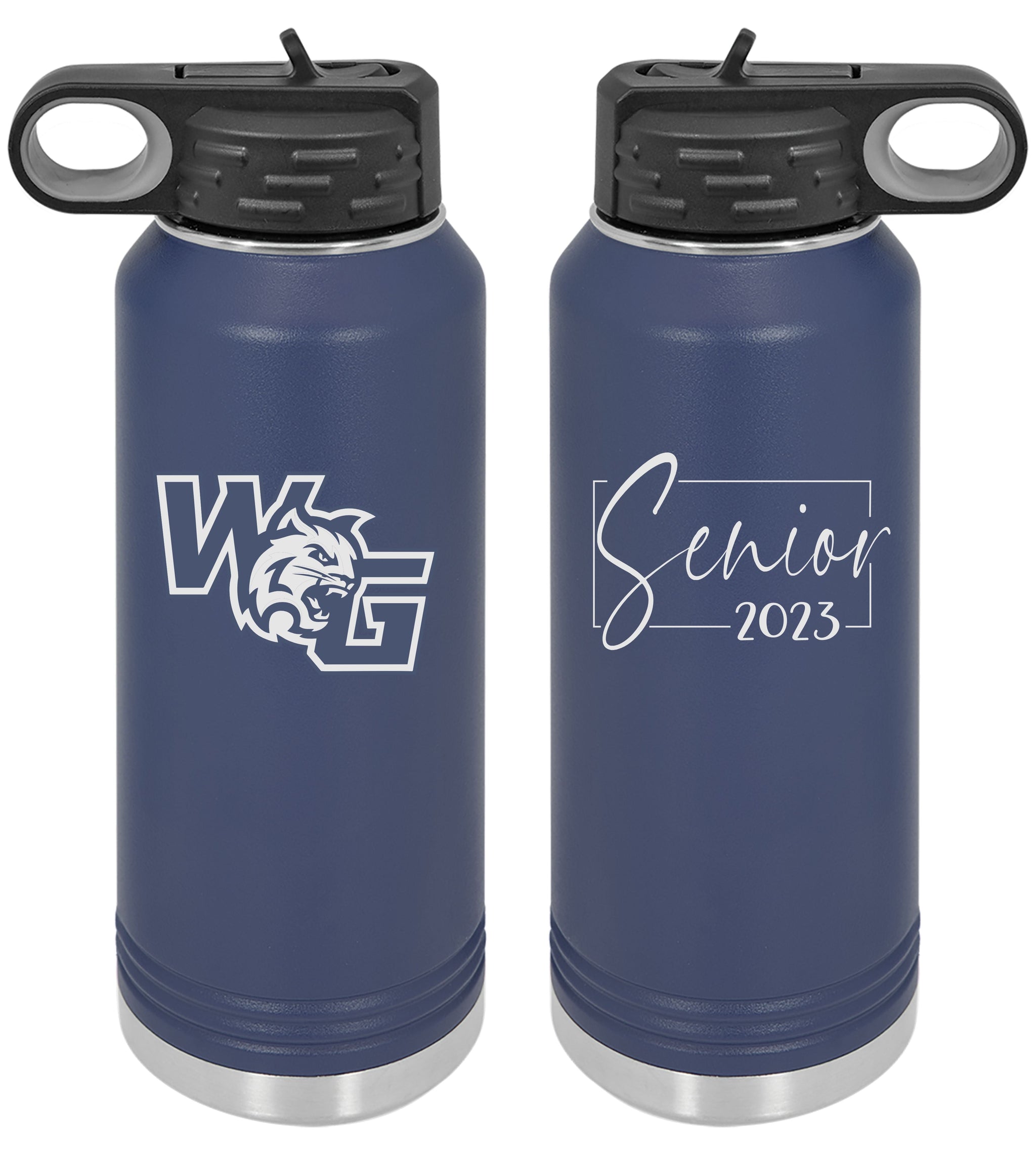 Personalized Water Bottle With Straw Lid, Custom Engraved Water