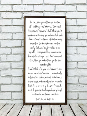 Wedding Song Lyrics Sign | Style V2V