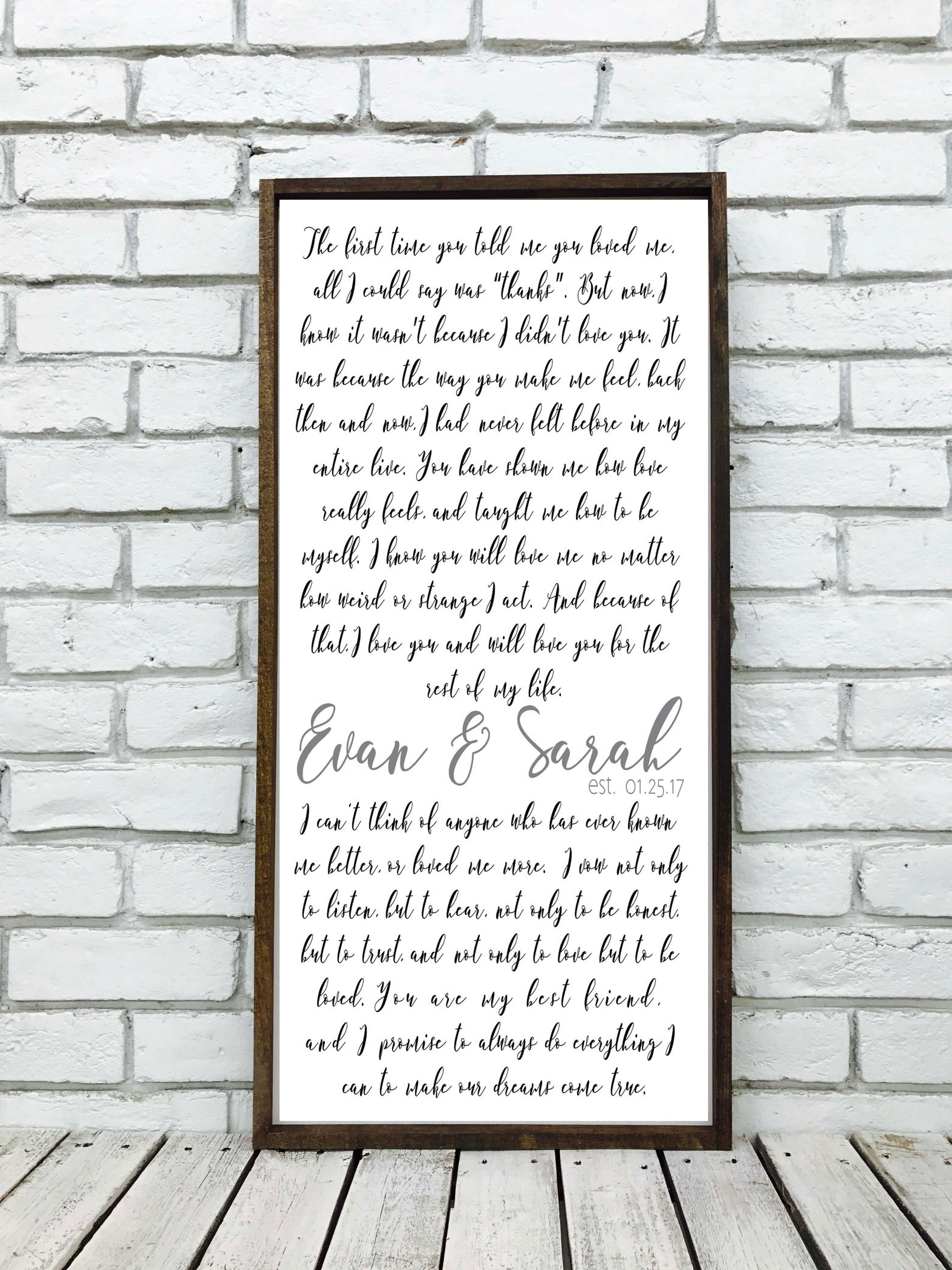 Wedding Song Lyrics Sign Style V4 Madi Kay Designs1