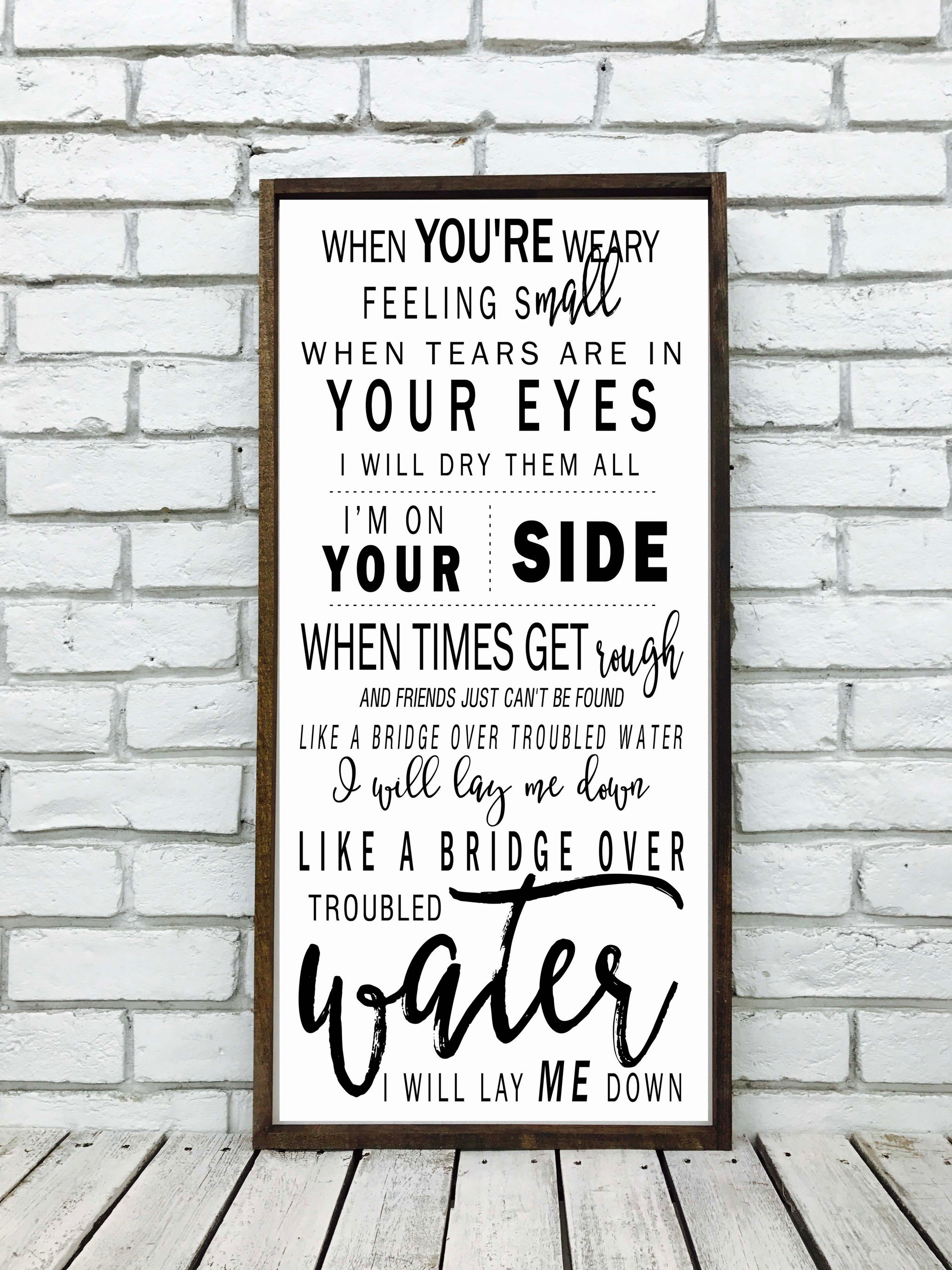 Wedding Song Lyrics Sign | Style V5