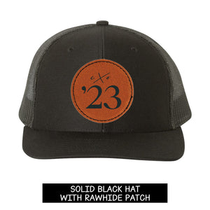 Class of 2023 Graduating Senior Trucker Hat with Custom Leather Patch