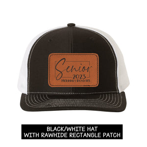 Class of 2023 Graduating Senior Trucker Hat with Custom Leather Patch