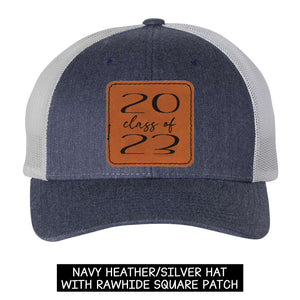 Class of 2023 Graduating Senior Trucker Hat with Custom Leather Patch