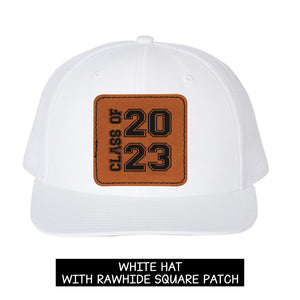 Class of 2023 Graduating Senior Trucker Hat with Custom Leather Patch